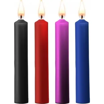 Intimní drogerie Ouch! Teasing Wax Candles Parafin 4 pack Mixed Colors