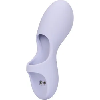Vibrátor Shots Loveline Silicone Finger Lavender silikonový na prst pro ženy a páry