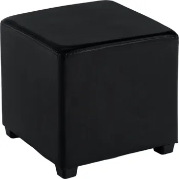 Taburet Taburet, černá textilní kůže, NIKI