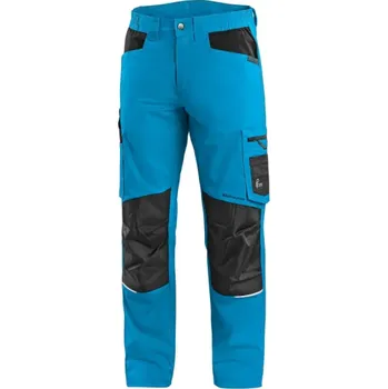 montérky CANIS Pánské kalhoty CXS SOLIS FLEX, zkrácené 170-176 cm, modro-černé, Barva modro-čierna, Velikost 52