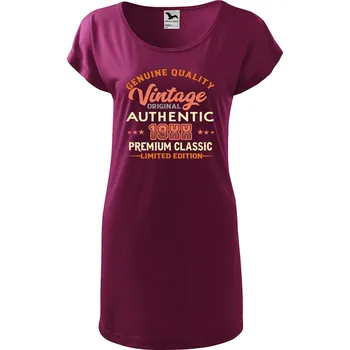 Dámské tričko DOBRÝ TRIKO Dámské tričko/šaty Original vintage Velikost: L, Barva: Fuksiová