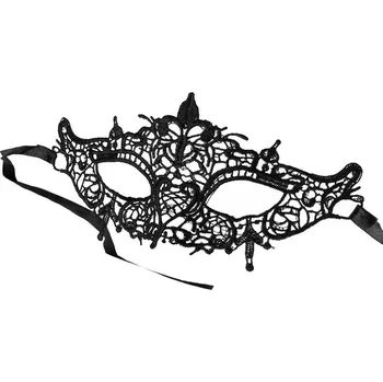 Erotická maska Karnevalová maska krajková VI. - černá