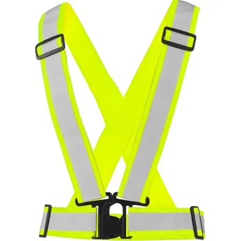 CANIS Reflexní elastický kříž CROSS BELT, žlutý, Barva žltá, Velikost UNI