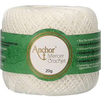 Příze Anchor Mercer Crochet 60tkt 00002 Háčkovací příze