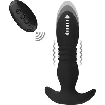 Anální kolík BASIC X Rafael vibrační anální kolík na dálkové ovládání černý