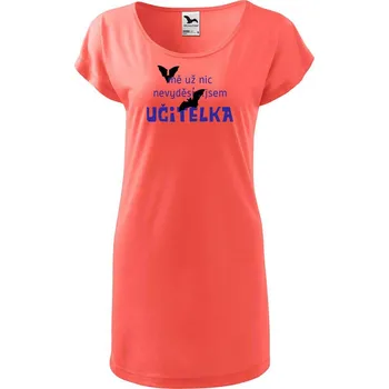 Dámské tričko DOBRÝ TRIKO Dámské tričko/šaty Jsem učitelka Velikost: 2XL, Barva: Korálová