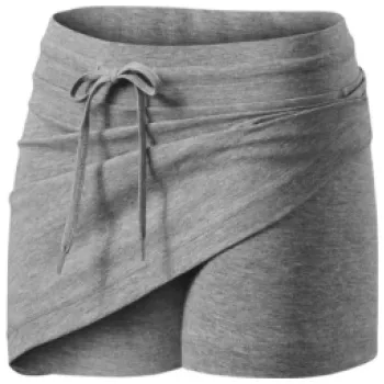 Dámská sukně Malfini Dámská sukně SKIRT 2v1, šedý melír, Barva Melírovaná sivá, Velikost L