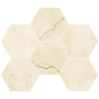 Obklad Atelier Esagona Cozy Marfil Polished - dlaždice mozaika 29,3x38 béžová lesk ATL558L