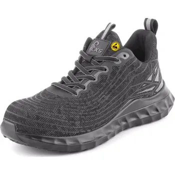 Pracovní obuv CANIS Polobotka s kompozitní špicí FLORES S1PL, černo-šedá, CXS TEXLINE, Barva čierno-sivá, Velikost 48