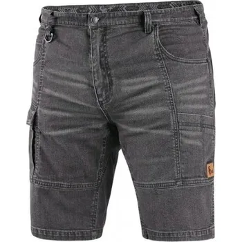 Oblečení a móda CANIS Pánské kraťasy MURET JEANS, šedo-černé, Barva sivo-čierna, Velikost 46