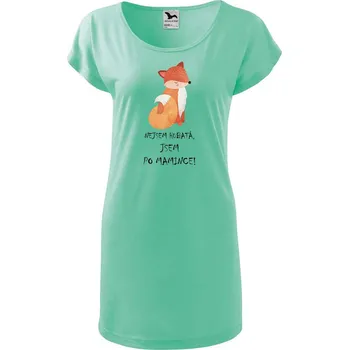 Dámské tričko DOBRÝ TRIKO Dámské tričko/šaty Liška Velikost: 2XL, Barva: Mátová