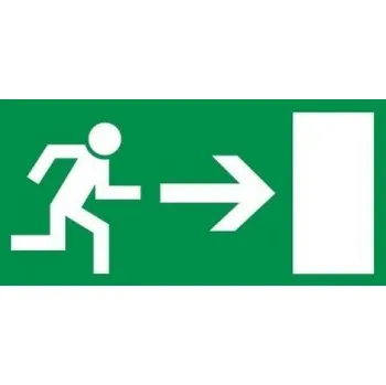 Nová práca, s.r.o. Bezpečnostní samolepka ÚNIKOVÝ VÝCHOD VPRAVO