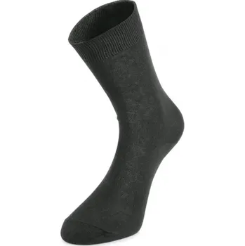 Pánské ponožky CANIS Hladké ponožky CXS CAVA, černé, Barva čierna, Velikost 41