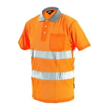 CANIS Pánská reflexní polokošile DOVER, oranžová, Barva oranžová, Velikost 3XL