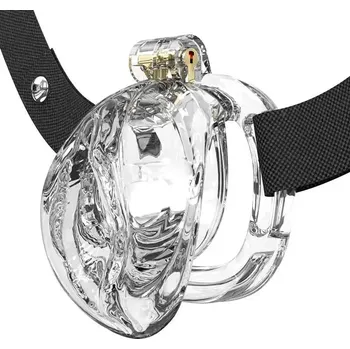 P-CAGE PC10 Klec na penis Pussy - transparentní