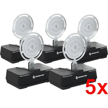 Terč na sportovní střelbu E-Shooter Elektronická tréninková střelnice Sentry 2 BT - černá, SET 5 KUSŮ