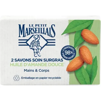 Mýdlo LE PETIT MARSEILLAIS tuhé mýdlo MANDLOVÝ OLEJ 100g