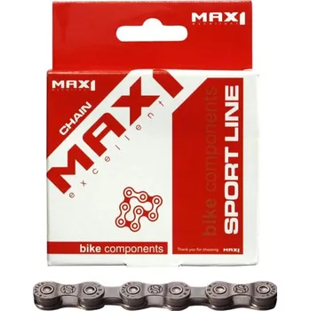 Řetěz na kolo Max1 E-Bike 23672 9 rychlostí šedý 116 článků