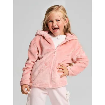 Dívčí oblečení Sinsay - Huňatá mikina s 3D prvky - růžová - 092GC-38X - 092GC-38X-134