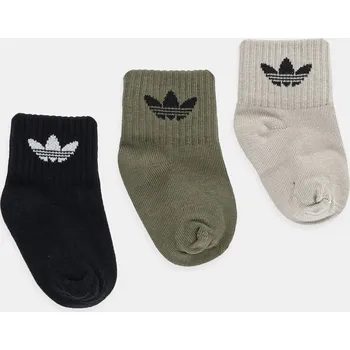 Dětské ponožky adidas Originals 3-pack JW2934 béžová 80X, vel. 28/30