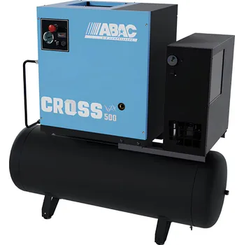 Kompresor ABAC kompresory Šroubový kompresor vzdušník a sušička CRS-4/10D-200 příkon 4 kW, výkon 498 l/min, tlak 10 bar, vzdušník 200 l, napětí 400/50 V/Hz + Záruka 5 let ABAC