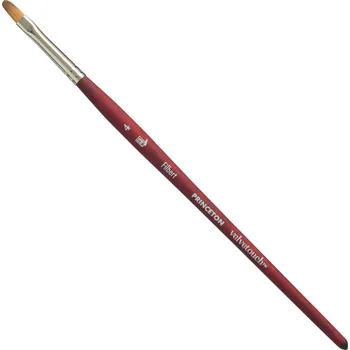 Malířský štětec Princeton Brush Velvetouch Multi-Technique Synthetic Filbert Plochý štětec 4 1 ks
