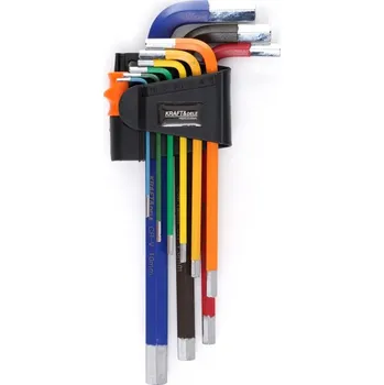 Klíč Kraft&Dele KD11931, Sada barevných imbusových klíčů HEX | 9 ks