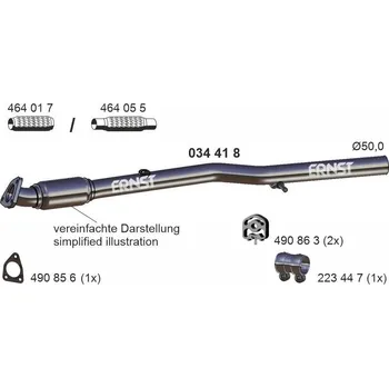 Výfuková trubka Ernst 034418
