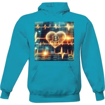 Pánská mikina Pánská mikina s kapucí s potiskem BTC Volatilní Láska pánské