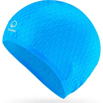 TSUNAMI Plavecká čepice pro ženy TSUNAMI VŠECHNY VELIKOSTI MODRÁ