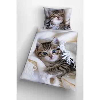 Povlečení 3d povlečení kotě - Kitty 140x200 cm