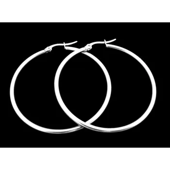 Náušnice Steel Jewelry Náušnice kruhy 40 mm z chirurgické oceli NS141118 dárkové balení zdarma