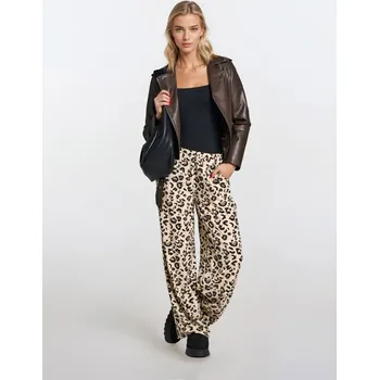 Dámské kalhoty Sinsay - Viskózové kalhoty s širokými nohavicemi - vícebarevná - 679FJ-MLC - 679FJ-MLC-XS