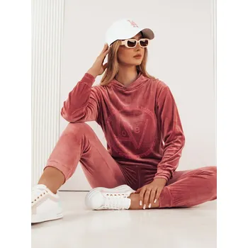 Dámský vélurový set VIP PRIVATE Barva růžová DSTREET DStreet růžová 2453703