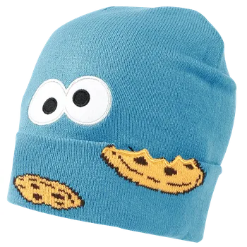 Čepice Beanie čepice z Sesame Street - Krümelmonster - modrá