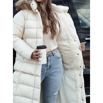 Dámská zimní prošívaná bunda CROMBILA bílá DStreet šedá 2978423