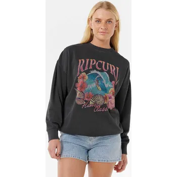 Dámská mikina mikina RIP CURL Hawaii Classic Heritage WASHED BLACK velikost oblečení XS