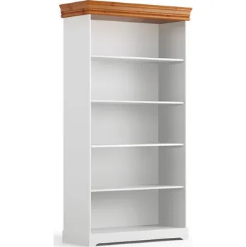 regál Regál KANIA z finské borovice bílá/medová