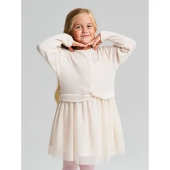 Dětská móda Sinsay - Tylové šaty - krémová - WK023-01M - WK023-01M-116