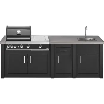 Zahradní gril Luxusní venkovní kuchyně Grandpro EXCLUSIVE Premium Plus 1 Graphite