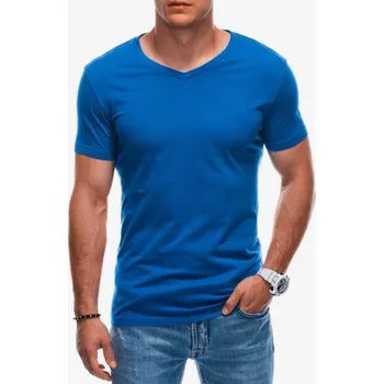 Pánské tričko Edoti Pánské Modré pánské basic tričko Edoti Modrá XXL (2319690)