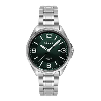 LAVVU Pánské náramkové hodinky se safírovým sklem HERNING Green LWM0089 (POŠTOVNÉ ZDARMA!!!)