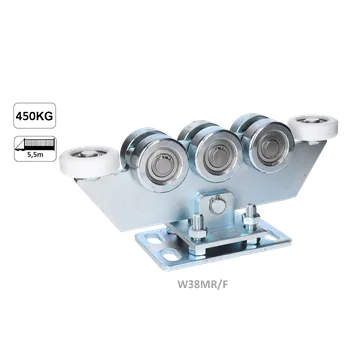 Vozík do 450 kg, nastavitelný, profil 80 × 80 mm, pozink