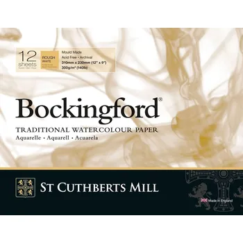 St Cuthberts Mill Bockingford Rough Skicář 12 31 x 23 cm 300 g White