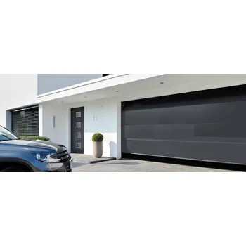 Hörmann 2500x2000 sekční garážová vrata PLANAR barvy RAL 9016, 7016, 8028, 9006, 9007, CH 9005, CH 703 stropní pohon vrat Hörmann PROLIFT 600, 2 ks dálkových ovladačů Barva: Planar Ral 7016