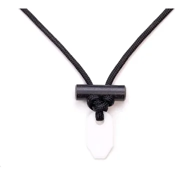 Wazoo Survival Gear Nylon Necklace with Firesteel and White scrapper