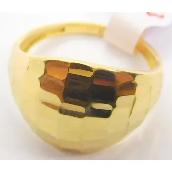 Prsten Klenoty Budín Mohutný dámský prsten ze žlutého zlata 585/2,84gr vel. 56 HK1243 (Klenoty Budín Mohutný dámský prsten ze žlutého zlata 585/2,84gr vel. 56 HK1243)