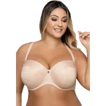 Béžová hladká podprsenka - bardotka Ava Amelia Maxi 1787 Big Velikost: 65G