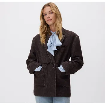 Reserved - Sako s vlnou - tmavě hnědá - 301GF-89M - 301GF-89M-S