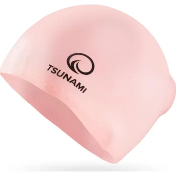 Plavecká čepice TSUNAMI Plavecká čepice unisex TSUNAMI VŠECHNY VELIKOSTI RŮŽOVÁ